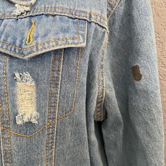 Divided RESIST Distressed Denim Jacket - Picture 7 of 7